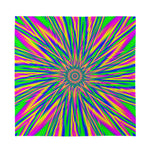 Vibrant Psychedelic Optical Illusion Silk Bandana