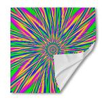 Vibrant Psychedelic Optical Illusion Silk Bandana