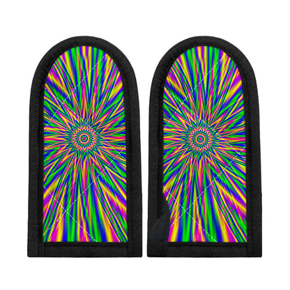 Vibrant Psychedelic Optical Illusion Skillet Handle Cover