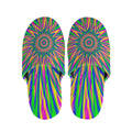 Vibrant Psychedelic Optical Illusion Slippers