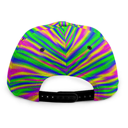 Vibrant Psychedelic Optical Illusion Snapback Cap
