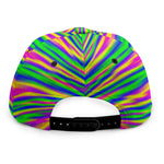 Vibrant Psychedelic Optical Illusion Snapback Cap