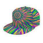 Vibrant Psychedelic Optical Illusion Snapback Cap
