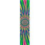Vibrant Psychedelic Optical Illusion Table Runner