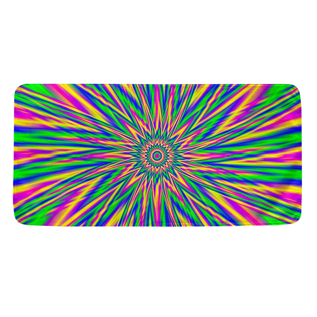 Vibrant Psychedelic Optical Illusion Towel