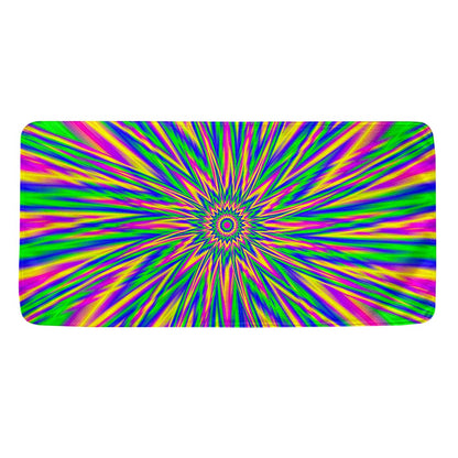 Vibrant Psychedelic Optical Illusion Towel