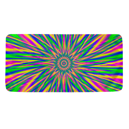 Vibrant Psychedelic Optical Illusion Towel