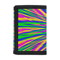 Vibrant Psychedelic Optical Illusion Trifold Wallet