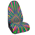 Vibrant Psychedelic Optical Illusion Waterproof Car Seat Cover