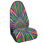 Vibrant Psychedelic Optical Illusion Waterproof Car Seat Cover