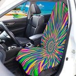 Vibrant Psychedelic Optical Illusion Waterproof Car Seat Cover