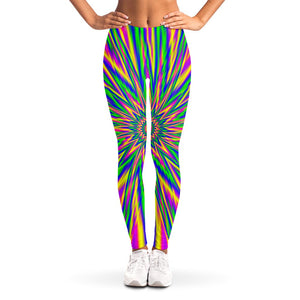 Vibrant Psychedelic Optical Illusion Women's Leggings