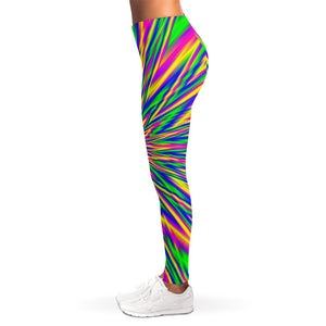 Vibrant Psychedelic Optical Illusion Women's Leggings