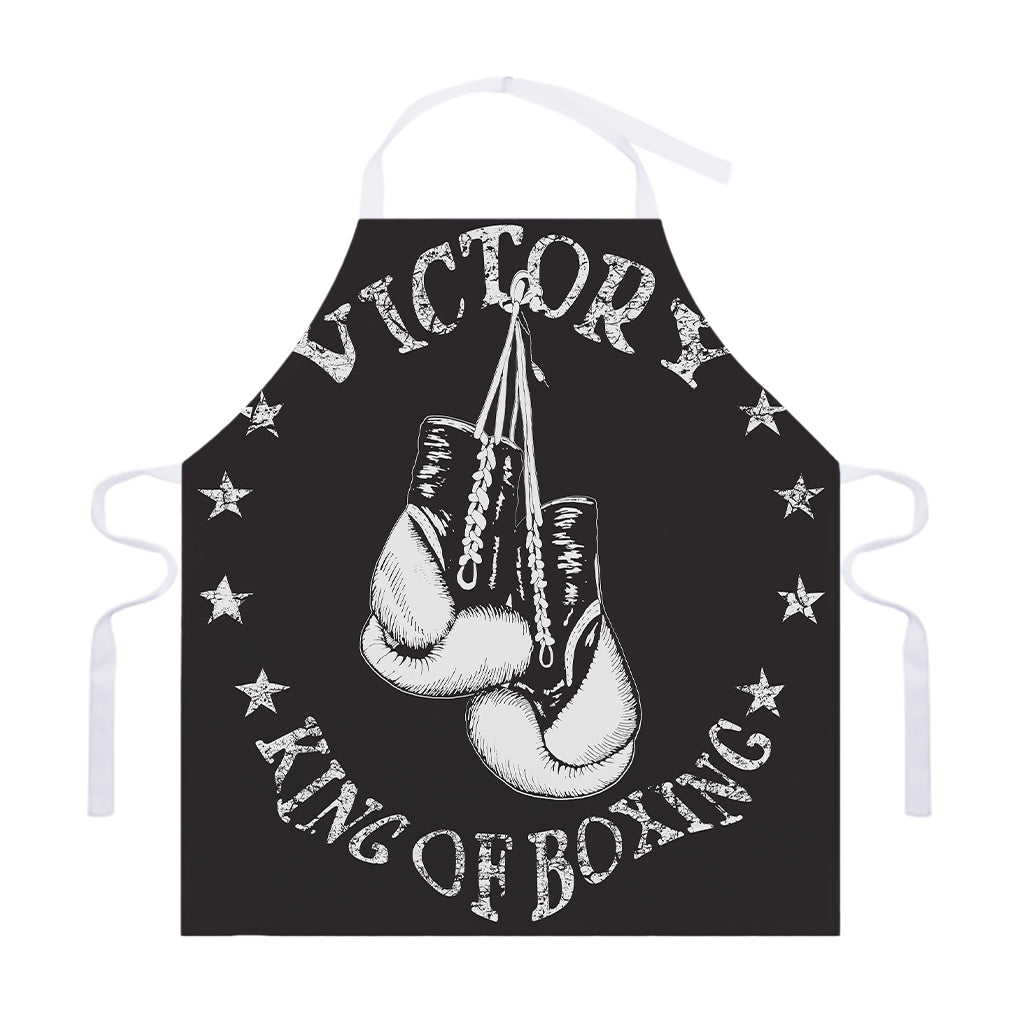 Victory King Of Boxing Print Adjustable Apron
