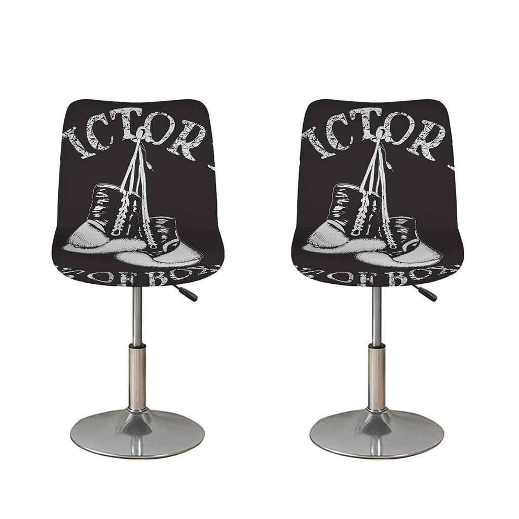 Victory King Of Boxing Print Bar Stool Covers