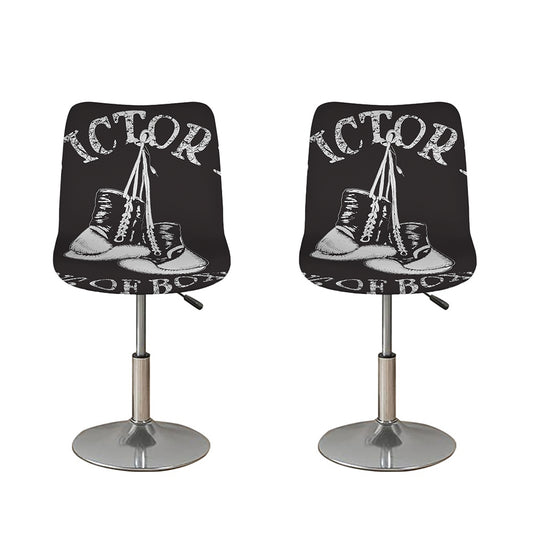 Victory King Of Boxing Print Bar Stool Covers