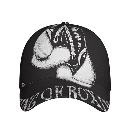 Victory King Of Boxing Print Baseball Cap