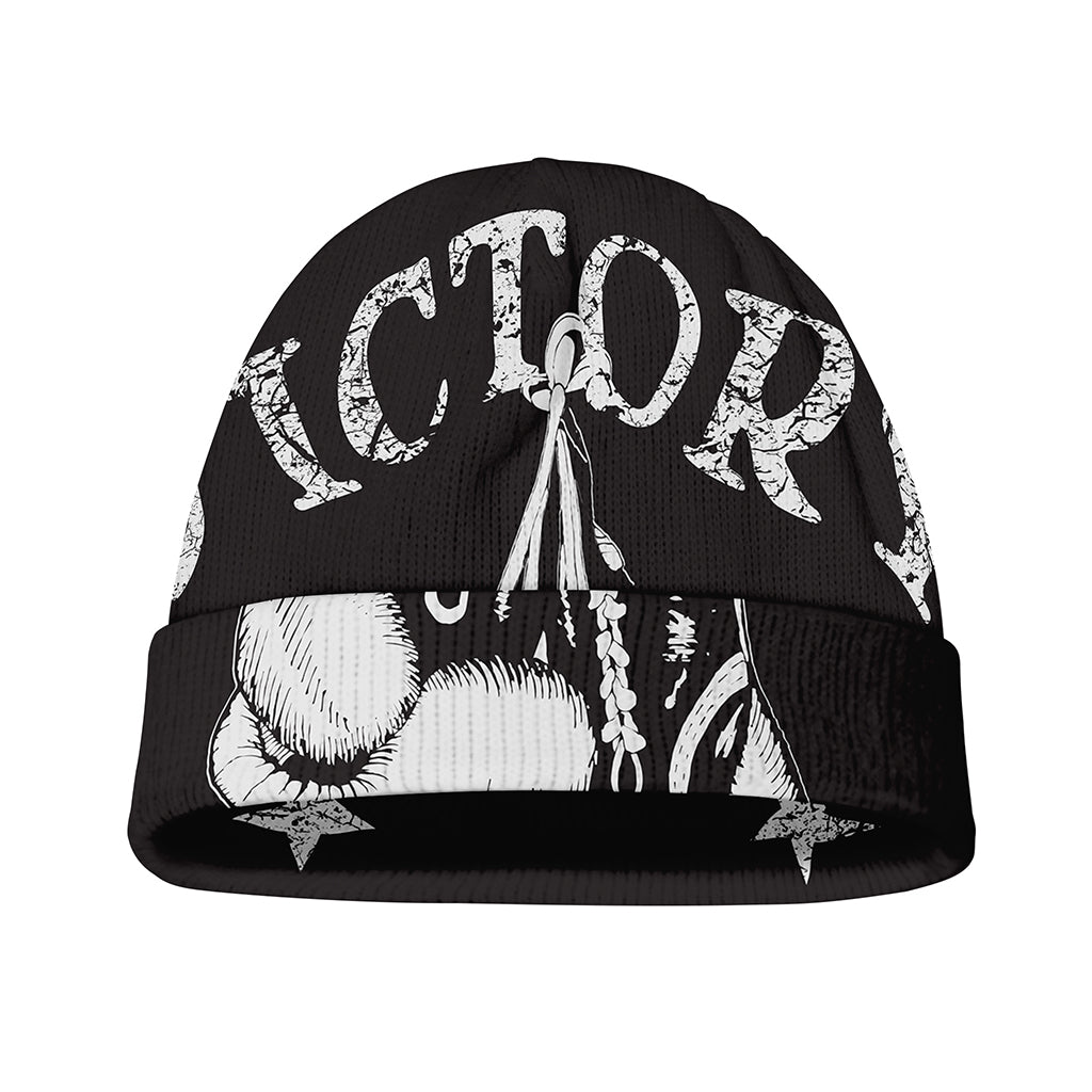 Victory King Of Boxing Print Beanie