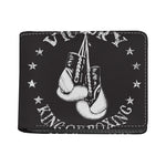 Victory King Of Boxing Print Bifold Wallet