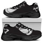 Victory King Of Boxing Print Black Chunky Shoes