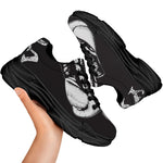 Victory King Of Boxing Print Black Chunky Shoes