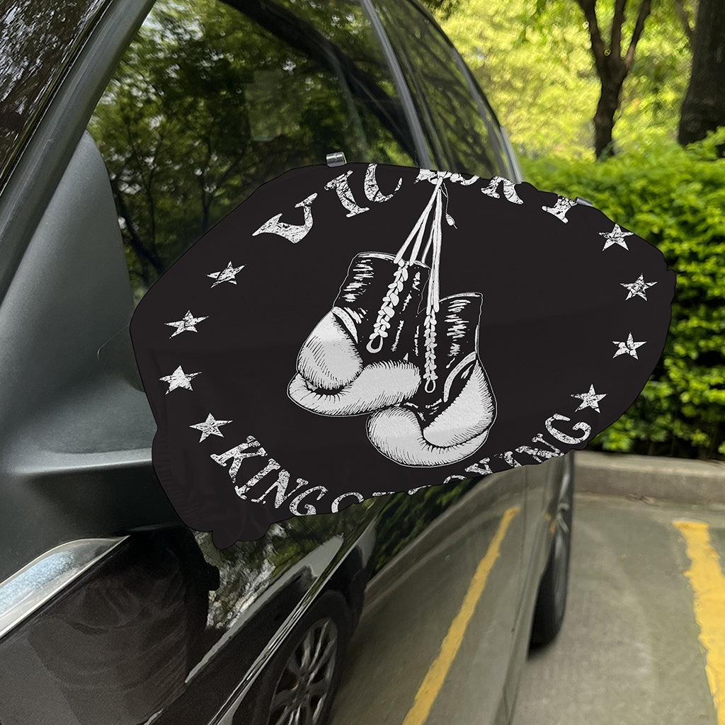 Victory King Of Boxing Print Car Side Mirror Covers
