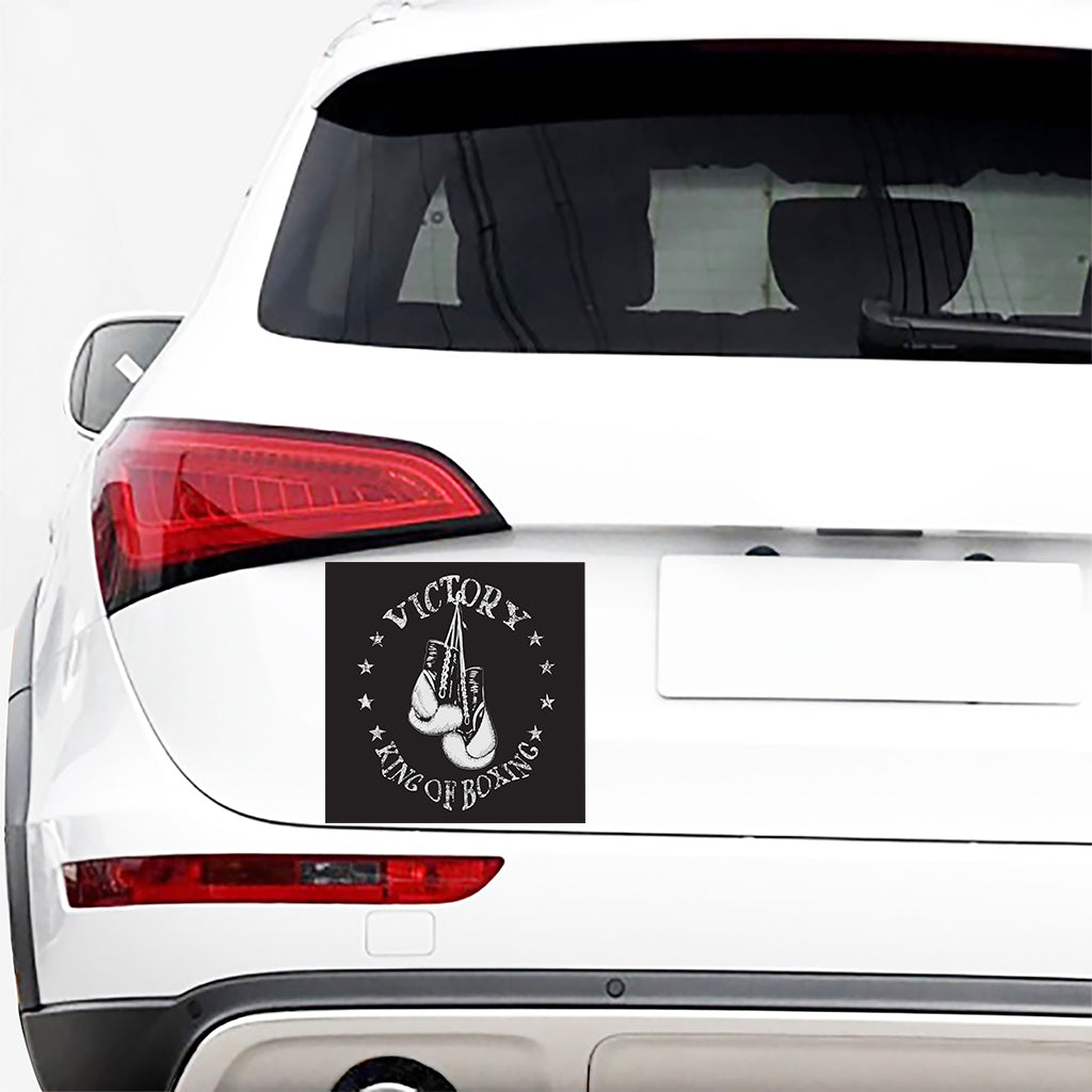Victory King Of Boxing Print Car Sticker