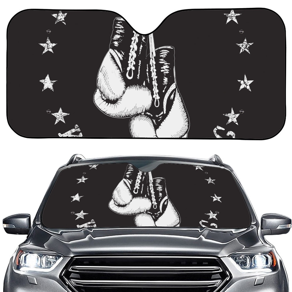Victory King Of Boxing Print Car Windshield Sun Shade