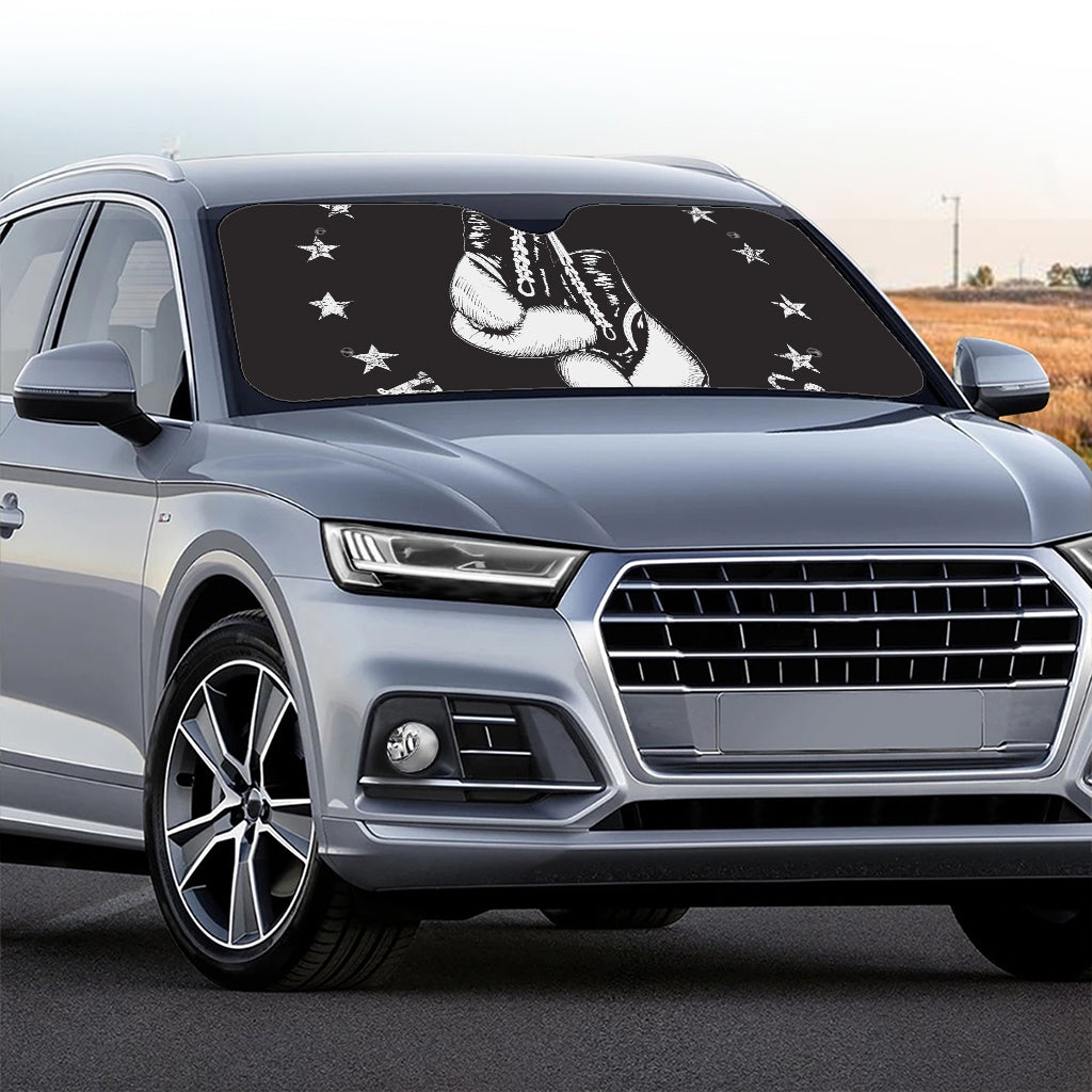 Victory King Of Boxing Print Car Windshield Sun Shade
