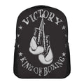 Victory King Of Boxing Print Casual Backpack