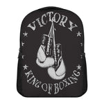 Victory King Of Boxing Print Casual Backpack
