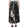 Victory King Of Boxing Print Chiffon Maxi Skirt
