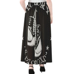 Victory King Of Boxing Print Chiffon Maxi Skirt