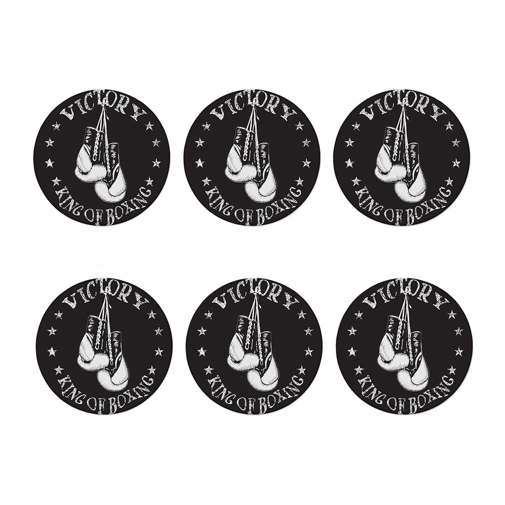 Victory King Of Boxing Print Coaster Set