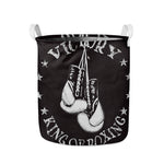 Victory King Of Boxing Print Collapsible Laundry Basket
