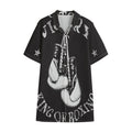Victory King Of Boxing Print Cotton Hawaiian Shirt