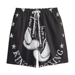Victory King Of Boxing Print Cotton Shorts