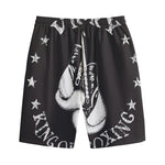 Victory King Of Boxing Print Cotton Shorts