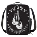 Victory King Of Boxing Print Crossbody Lunch Bag