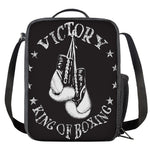 Victory King Of Boxing Print Crossbody Lunch Bag