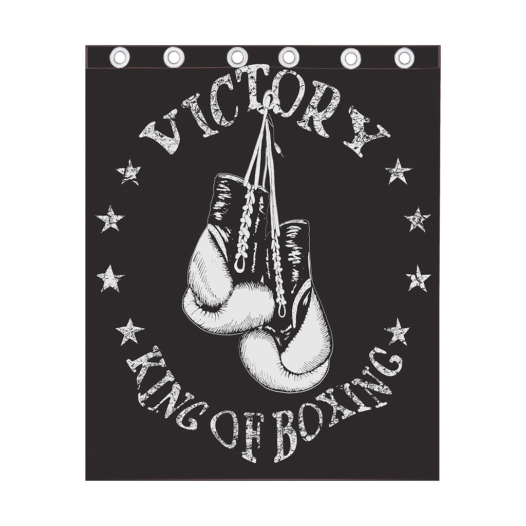Victory King Of Boxing Print Curtain