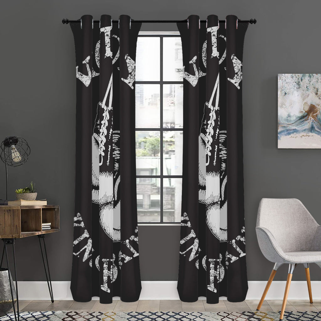 Victory King Of Boxing Print Curtain