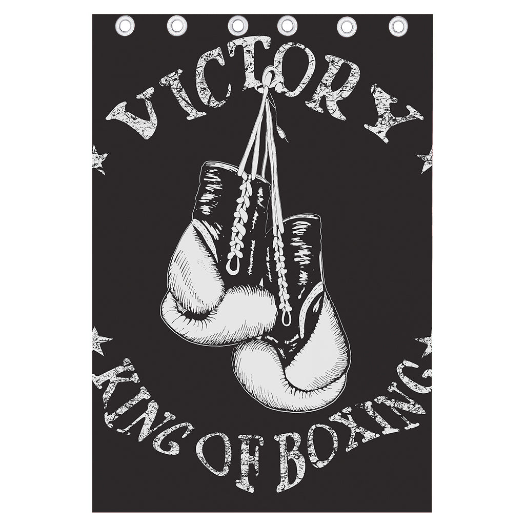 Victory King Of Boxing Print Curtain