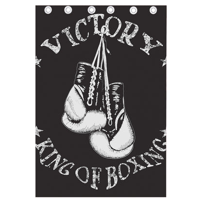 Victory King Of Boxing Print Curtain
