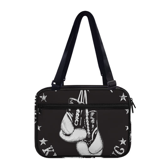 Victory King Of Boxing Print Double Strap Bible Bag