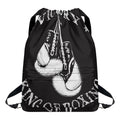 Victory King Of Boxing Print Drawstring Backpack