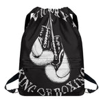 Victory King Of Boxing Print Drawstring Backpack