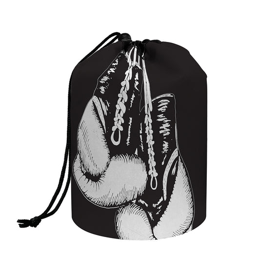 Victory King Of Boxing Print Drawstring Makeup Bag