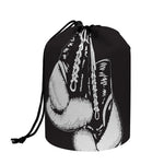 Victory King Of Boxing Print Drawstring Makeup Bag