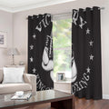 Victory King Of Boxing Print Extra Wide Grommet Curtains